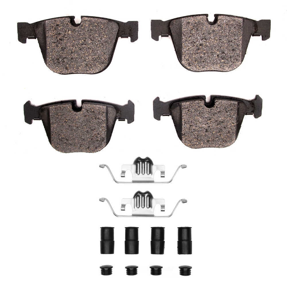 Dynamic Friction Company 1551-0919-02 DFC 5000 Advanced Brake Pads - Low Metallic and Hardware Kit