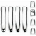 thumbnail image 3 of Applicable to jfqm 8 PCS Car Black Chrome Exterior Door Handle Cover Trim Car Accessories Fit for Mitsubishi Triton L200 ML MN MQ 2005 2006-2017 (Color : Chrome), 3 of 7