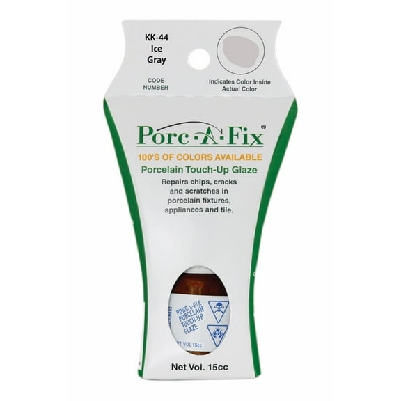 Porc-A-Fix Porcelain Touch Up Repair Glaze - Kohler - Ice Gray (KK-44)