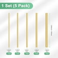 thumbnail image 3 of 5-Pack Solid Brass Rod, 3,4,5,6,8mm Dia 100mm Long Knife Handle Round Stock, 3 of 7