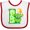White and Red, variant on Inktastic 1st Birthday Monster Boys or Girls Baby Bib