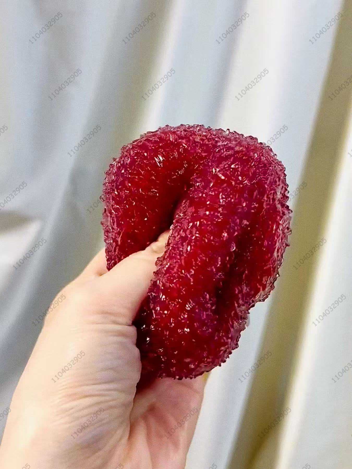 Slushy Bayberry Stress Ball Squishy Toy, Shapeable Non-rebound Fidget Toys, ASMR Sensory Slushy Squeeze Ball Anti Stress for Adults