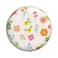 thumbnail image 5 of XMXY Pink Leaf Flowers Blossom Spare Tire Cover, Universal Waterproof Cover for Jeep RV Tire Wheel Protection, 15 inch, 5 of 8