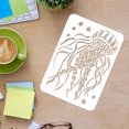 thumbnail image 2 of 1pc Jellyfish Stencil 29.7x21cm Jellyfish Drawing stencil Reusable Seashore Reef Fish Stencils Marine Life Stencil for Painting on Wood Paper Fabric Floor Wall, 2 of 7