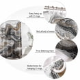 thumbnail image 6 of Black Marble Waterproof Fabric Shower Curtain,Retro Chic Abstract Mottled Texture Art Waterproof Fabric Shower Curtain for Bathroom Curtains Bathtubs Shower Curtains with 12 Hooks Standard 72x72, 6 of 8