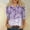 503_Purple, variant on Texiao Women's 3/4 Length Sleeve Tops Casual Summer Shirts Loose Fit Three Quarter Length Sleeve Blouses
