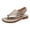 Khaki, variant on OAVQHLG3B Women's Sandals on Summer Fashion Casual Hollow Split-toe Women's Herringbone Wedge Sandals
