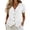 White, variant on Ashirexll Short Sleeve Shirts for Women Spring and Summer Color and Linen V-Neck Short Sleeve Button Cardigan Top