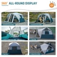 thumbnail image 5 of 6 Person Family Cabin Tent with Screen Porch, DMH OUTDOORS Camping Tent for Outdoor Camping Backyard Green, 5 of 9