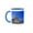 Blue/White, variant on 3drose, Europe, Italy, Tuscany, Lucca, Piazza San Michele - Eu16 Rti0126 - Rob Tilley, 11oz Two-tone Green Mug