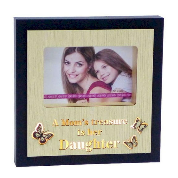 8.5 x 8.5"LED 'A Mom's Treasure Is Her Daughter' Holds 4 x 6" Photo Frame