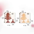 thumbnail image 3 of Wooden Christmas Tree Table Decor, Easy to Assemble, Firm Base, Perfect for Home Decor & Christmas Gift, 3 of 5