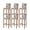 Brown, variant on Brown Pink Vintage Bar Stool Covers Set of 6, Retro Farmhouse Elegant Pastoral Stretch Washable Bar Chair Covers with Backs, Removable Pub Counter Height Chair Cover for Kitchen Dining Room Cafe