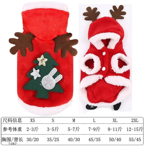 Dog Winter Clothes for Small Dogs Keep Warm Dog Clothes Pet Christmas Clothing Elk Print Dog Clothes Coral Velvet Four Colors