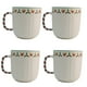 thumbnail image 1 of Set Tarros de Porcelana Blanca con Relieve, Colección Navideña, 4 Modelos Diferentes, Tazas para Bebidas Calientes, Capacidad 345 ml, 1 of 5