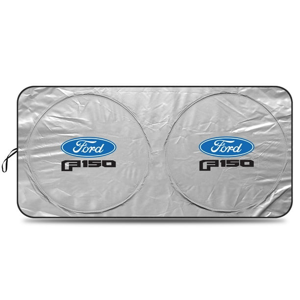 Ford F 150 15 To 21 Universal Fit One Piece Easy Folding Silver Reflective Fabric Windshield Sun Shade Size 75 5 X 37 5 Walmart Com Walmart Com