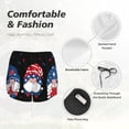 thumbnail image 4 of Yiaed Gnome Independence Day Print Women's Running Shorts with Liner 3 Zipper Pockets Elastic Workout Athletic Gym Yoga Shorts-Large, 4 of 7