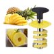 thumbnail image 4 of 2 peladores de piña de acero inoxidable, herramienta para quitar el corazón con cuchilla negra y 1 juego de cesta de drenaje para fregadero de verduras, 4 of 8