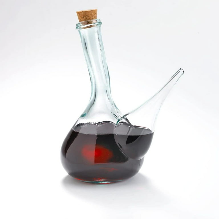 La Tienda Glass Porron Wine Pitcher (34 oz Capacity)