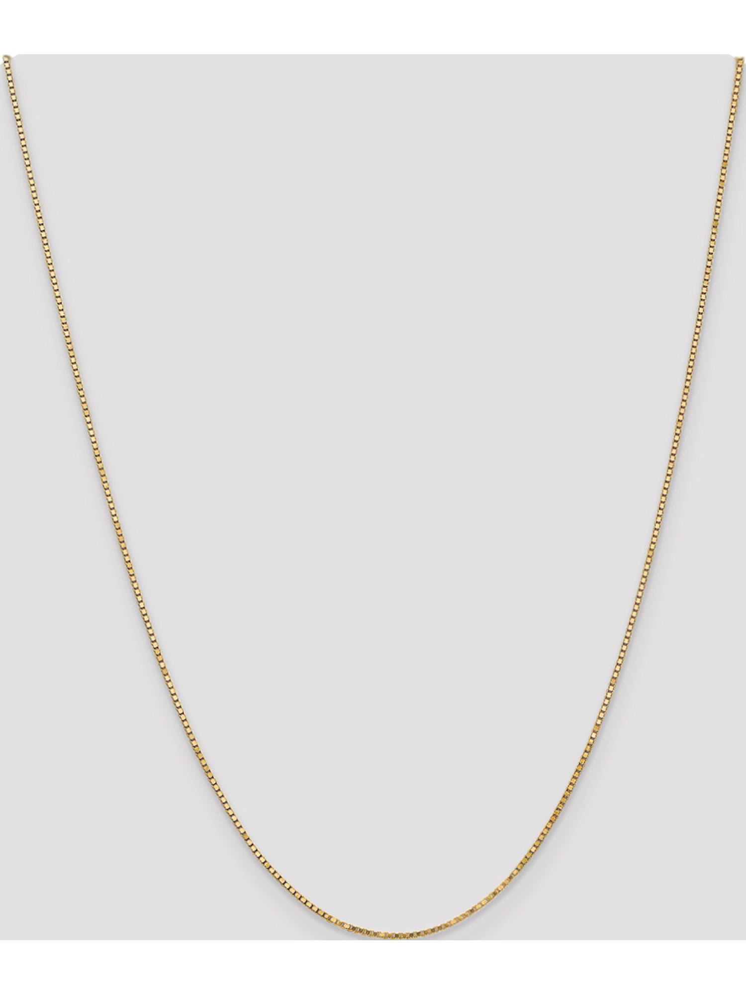 14k Yellow Gold 1.3mm Box Chain 