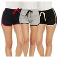 thumbnail image 2 of 3 Pack: Womens Moisture-Wicking Ladies Hot Shorts - Ideal for Yoga, Running, and Everyday Wear, 2 of 4