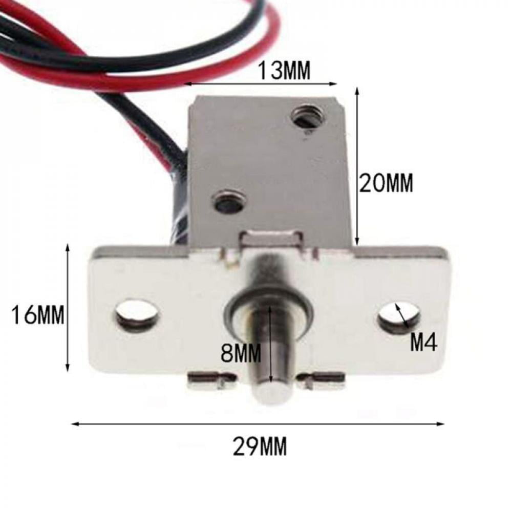 DC 12V 0.5A Electric Magnetic Cabinet Bolt Push-Pull Lock Release Assembly Mini 