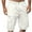 White, variant on Jacenvly Mens Swim Trunks Solid Casual Beach Pants for Men Drawstring Comfortable Men Button Zipper Knee Length Cargo Pants with Pocket Straight Button Zipper Shorts Green