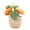 Yellow, variant on Mini Plant Doll Pendant Key Chain Small Potted Anthurium Plush Hanging Charm for Keys Backpacks Desktop Decor Soft Stuffed Toy Accessory