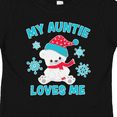 thumbnail image 4 of Inktastic Polar Bear My Auntie Loves Me in Santa Hat with Snowflakes Boys or Girls Toddler T-Shirt, 4 of 5
