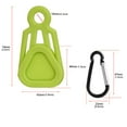 thumbnail image 4 of facefd 10 Pcs Pinces à Bâche Imperméables à Pression Urgente avec Boucle en Spirale Réutilisables Accessoires de Canopée pour Randonnée en Plein Air Vert Vert, 4 of 6