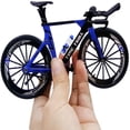 thumbnail image 4 of LEEYNEERMini Racing Bicycle Ornament Vehicles Mountain Bike Toy Model Decoration Crafts for Home (Blue#2), 4 of 6