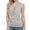 Silver, variant on Women's Drape Cowl Neck Sleeveless Backless Vest Tank Top Blouse