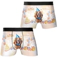 thumbnail image 3 of Watercolor Cocker Spaniel Happy Birthday Celebration Balloons Gift Party All Over Print Boxer Briefs Underwear for Men Dad Cockers Dog Lover Gifts - 00028, 3 of 6