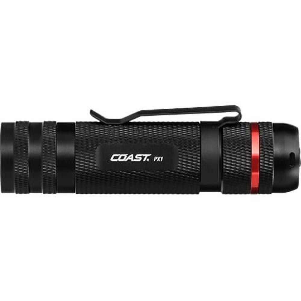 Coast Px1 Led Flashlight, Pure Beam Focusing, Black