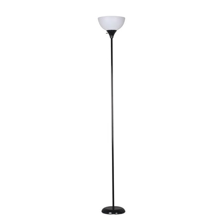 Mainstays 71 Metal Floor Lamp Black, Mainstays White 5 Light Floor Lamp With Multi Colored Shades