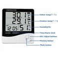 thumbnail image 3 of Termómetro higrómetro digital, monitor de temperatura y humedad para interiores y exteriores, medidor de temperatura y humedad para oficina en casa, 3 of 5
