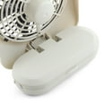 thumbnail image 3 of Treva 5 inch Portable Battery Powered 2 Speed Desktop Fan, Gray, 3 of 11