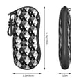 thumbnail image 2 of ZICANCN Sunglasses Soft Case, Black & White Hexagon Neoprene Zipper Eyeglass Case for Men Women, 2 of 9