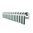 thumbnail image 3 of Awntech 18 Ft Maui Left Motorized Heavy Duty Patio Retractable Awning (216in x 9.25in x 120in), Forest/White Stripe, 3 of 8