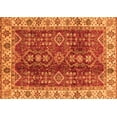 thumbnail image 1 of Ahgly Company Indoor Rectangle Abstract Orange Modern Area Rugs, 5' x 7', 1 of 4