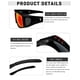 thumbnail image 3 of Gafas de Sol Envolventes KANASTAL Polarizadas UV400 Para Usar Sobre Anteojos, 3 of 6