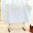 thumbnail image 5 of Foldable Rolling 3-Tier Clothes Laundry Drying Rack with Stainless Steel Hanging Rods, Collapsible Shelves and Base for Easy Storage, Made-in-Korea, Premium Size, Orange, 5 of 6