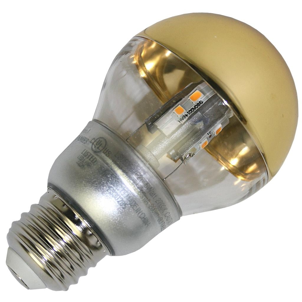 specificere angst hæk MEGAMAN 070361 - LS0505d-BRASS-E26-2700K-120V A19 A Line Pear LED Light  Bulb - Walmart.com