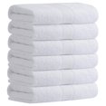 thumbnail image 1 of Juego de toallas de baño Aibaser Natural Ultra Absorbentes de 6 piezas, color blanco, 1 of 6