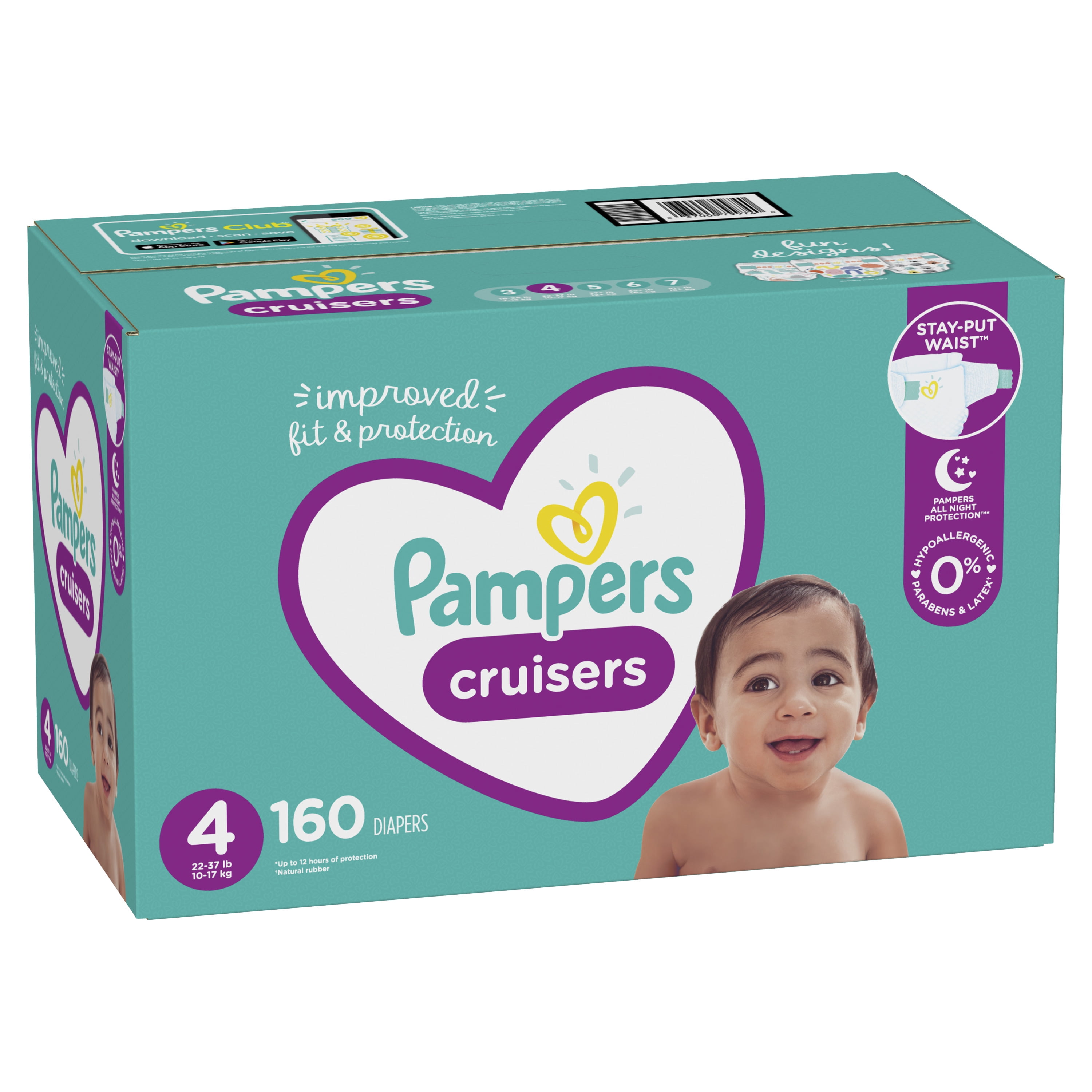 walmart pampers cruisers size 4
