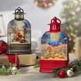 thumbnail image 6 of Christmas Musical Snow Globe Lantern with Santa Claus Swirling Water Glittering Home Decoration and Gift, 6 of 6
