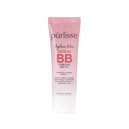 Purlisse Ageless Glow Serum BB Cream with SPF 40 Light Medium 1.4 oz