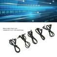 thumbnail image 4 of Cable De Alimentación CC De 90 Grados, Cable De Alimentación CC De Cobre Flexible De 11 Pulgadas Macho A Macho Estable De 5,5 Mm X 2,1 Mm Para Cámara De Seguridad CCTV, 4 of 7