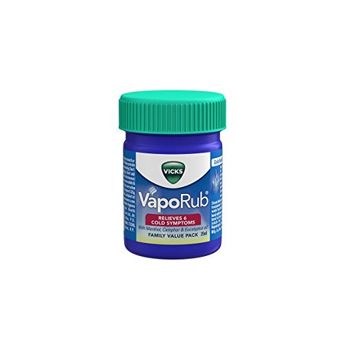 VICKS VAPORUB 25ML [PACK OF 12 JAR] Cough, Nasal congestion, Body ache, Headache, Muscle