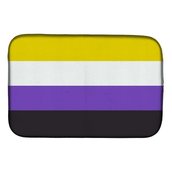 Nonbinary Pride Dish Drying Mat